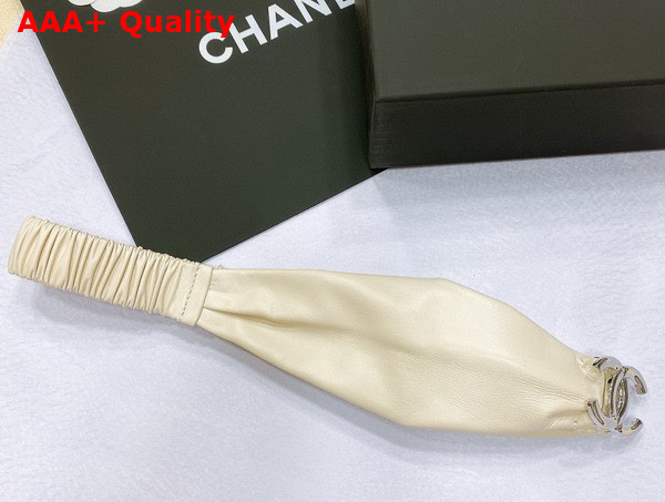 Chanel Lambskin Belt in Beige Replica