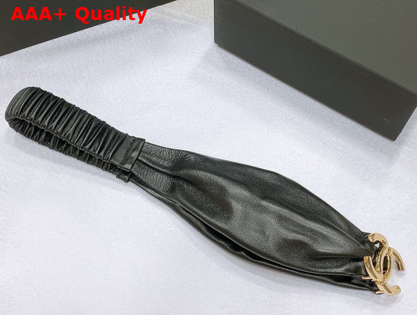 Chanel Lambskin Belt in Black Replica
