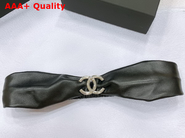 Chanel Lambskin Belt in Black Replica