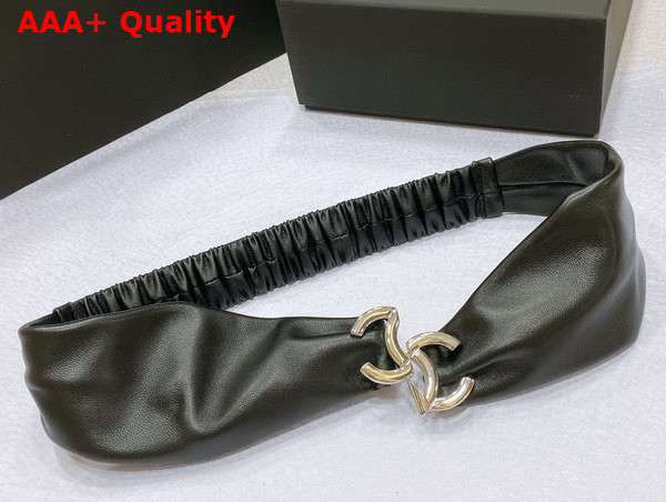 Chanel Lambskin Belt in Black Replica