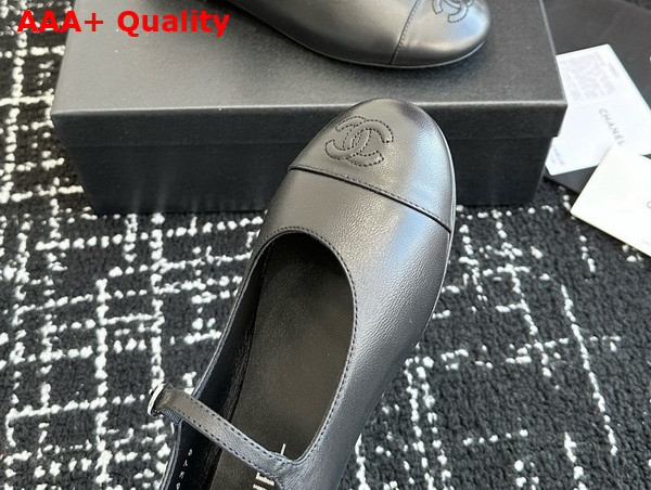 Chanel Mary Janes Black Lambskin G46379 Replica