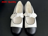 Chanel Mary Janes Lambskin White and Black G46149 Replica