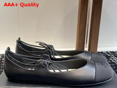 Chanel Mary Janes Lambskin and Grosgrain Black G46324 Replica