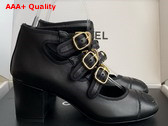 Chanel Mary Janes Pump in Black Lambskin G46477 Replica