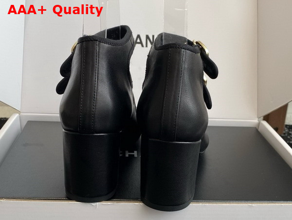 Chanel Mary Janes Pump in Black Lambskin G46477 Replica