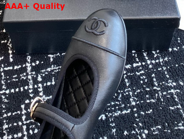 Chanel Mary Janes in Black Lambskin G46467 Replica