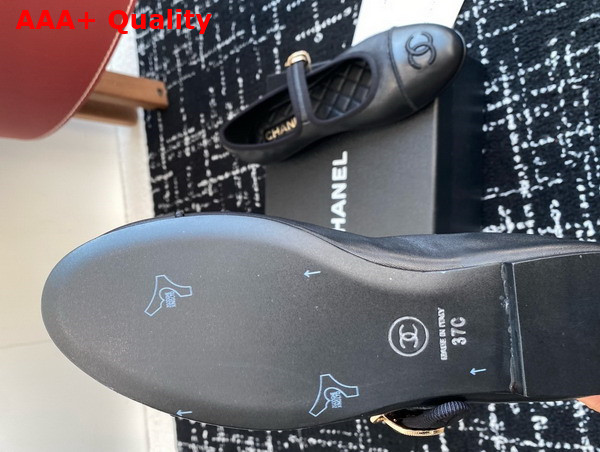 Chanel Mary Janes in Black Lambskin G46467 Replica