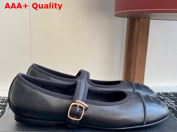 Chanel Mary Janes in Black Lambskin G46467 Replica
