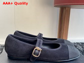Chanel Mary Janes in White Fabric and Grosgrain G46467 Replica