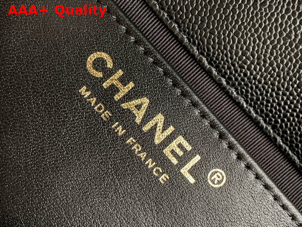 Chanel Mini Flap Bag Grained Calfskin Gold Tone Metal Black AS5239 Replica