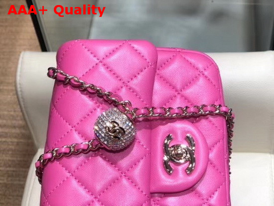 Chanel Mini Flap Bag Lambskin Gold Tone Metal Pink AS1786 Replica