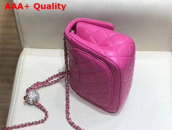 Chanel Mini Flap Bag Lambskin Gold Tone Metal Pink AS1786 Replica