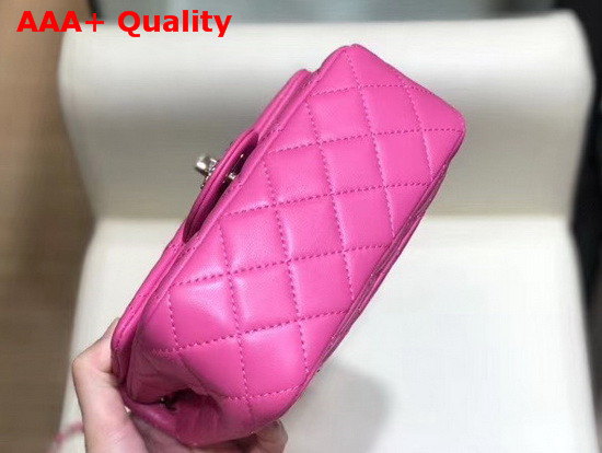 Chanel Mini Flap Bag Lambskin Gold Tone Metal Pink AS1786 Replica
