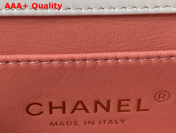 Chanel Mini Flap Bag in White Calfskin AS2615 Replica