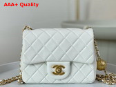 Chanel Mini Flap Bag in White Lambskin AS1786 Replica