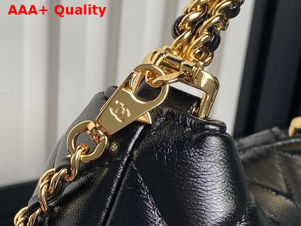 Chanel Mini Hobo Bag in Black Lambskin AP4189 Replica