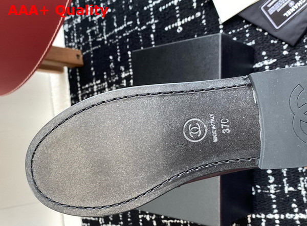Chanel Moccasins Black Calfskin G45615 Replica