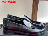 Chanel Moccasins in Black Brushed Calfskin G45615 Replica