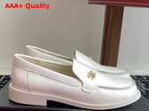 Chanel Moccasins in White Calfskin G45615 Replica