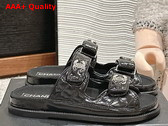 Chanel Mules in Black Shiny Lambskin G45507 Replica