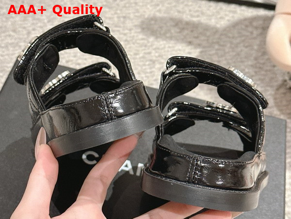 Chanel Mules in Black Shiny Lambskin G45507 Replica