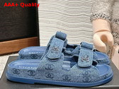 Chanel Mules in Blue Denim G45507 Replica