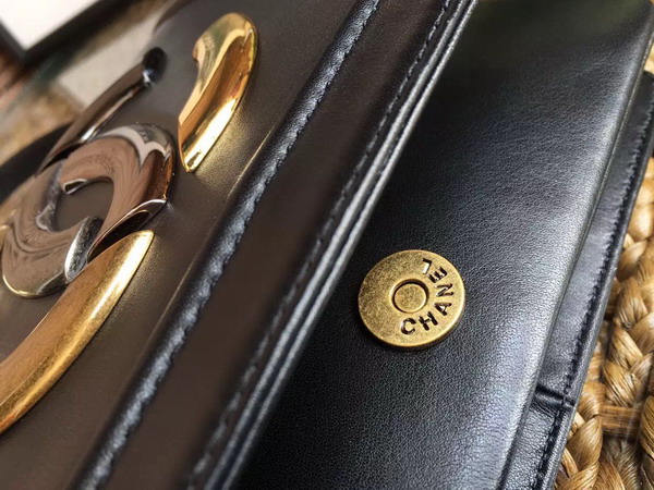 Chanel New Flap Bag in Black Lambskin for Sale