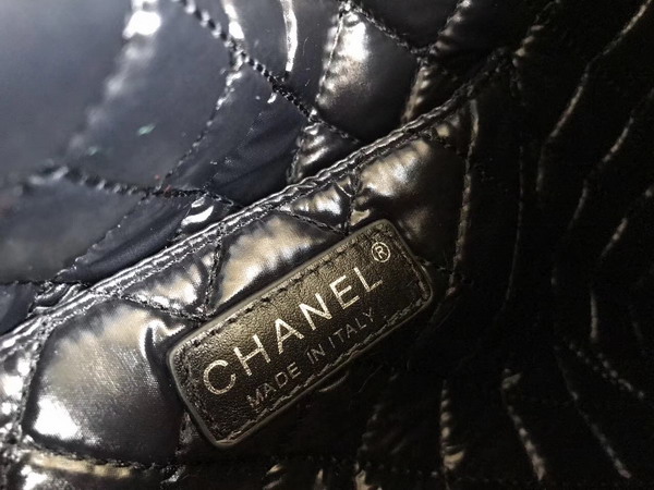 Chanel No 5 Large Shopping Bag Tweed Viny For Sale
