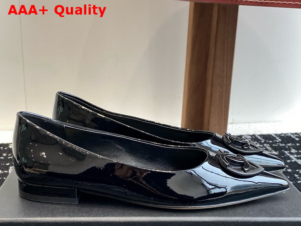 Chanel Patent Leather Pump in Black Replica