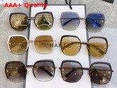 Chanel Round Sunglasses in White and Brown Lenses Replica