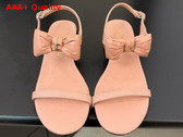 Chanel Sandal in Pink with Bow Lambskin Replica