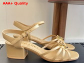 Chanel Sandals in Beige Lambskin G46274 Replica