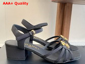 Chanel Sandals in Black Grosgrain G46274 Replica