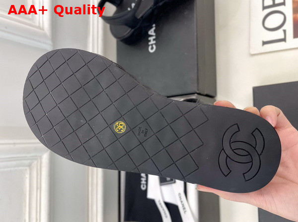 Chanel Sandals in Black Lambskin G46108 Replica