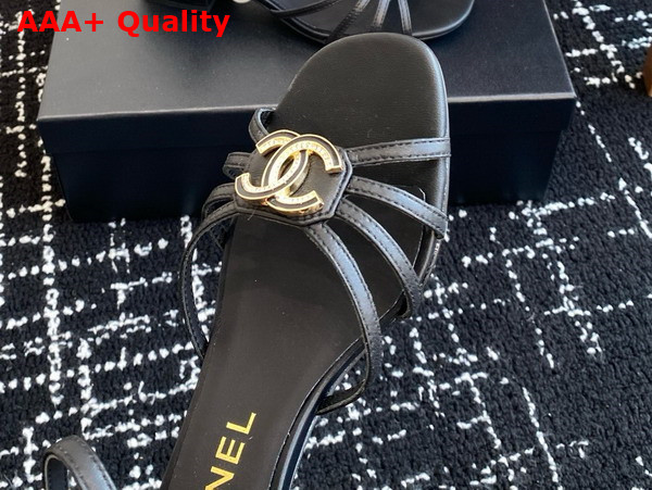 Chanel Sandals in Black Lambskin G46274 Replica