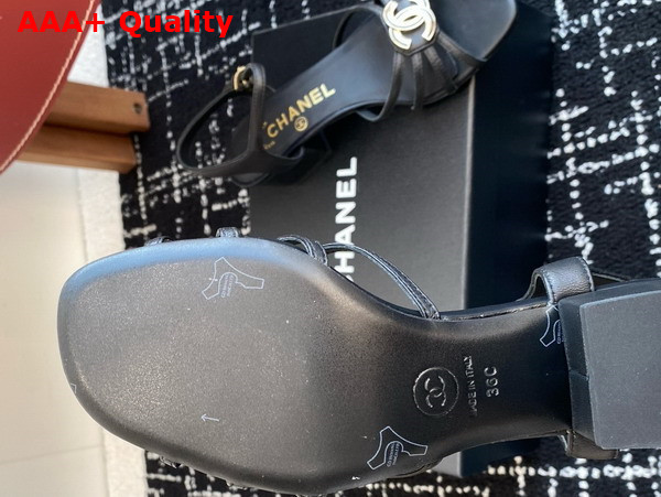 Chanel Sandals in Black Lambskin G46274 Replica