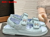 Chanel Sandals in Light Blue Shiny Lambskin G35927 Replica