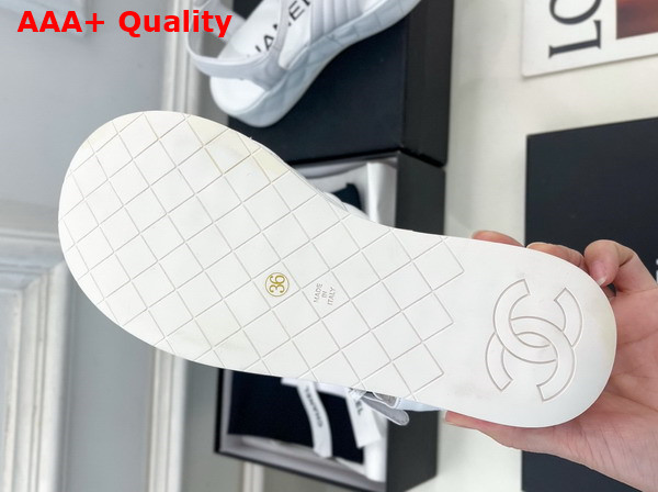 Chanel Sandals in White Lambskin G46108 Replica