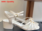 Chanel Sandals in White Lambskin G46274 Replica