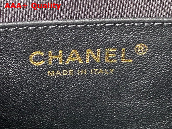 Chanel Small Backpack in Black Calfskin and Gold Tone Metal AS4275 Replica