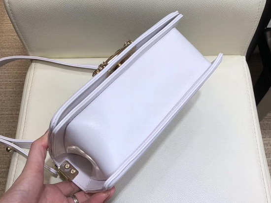 Chanel Small Boy Chanel Handbag in White Embroidered Calfskin
