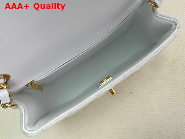 Chanel Small Classic Flap Bag in White Velvet Replica