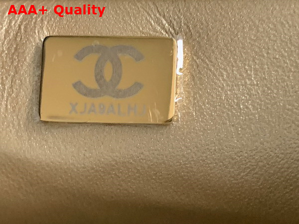 Chanel Small Flap Bag Metallic Lambskin Strass Gold Tone Metal Gold AS3241 Replica