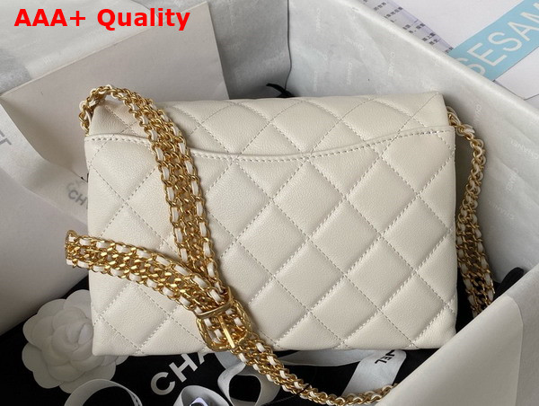 Chanel Small Flap Bag in White Calfskin AS3994 Replica