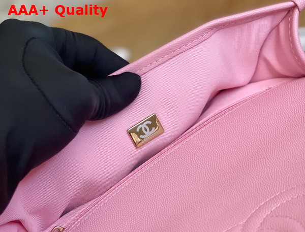 Chanel Small Flap Bag with Top Handle in Pink Grained Calfskin AS3653 Replica