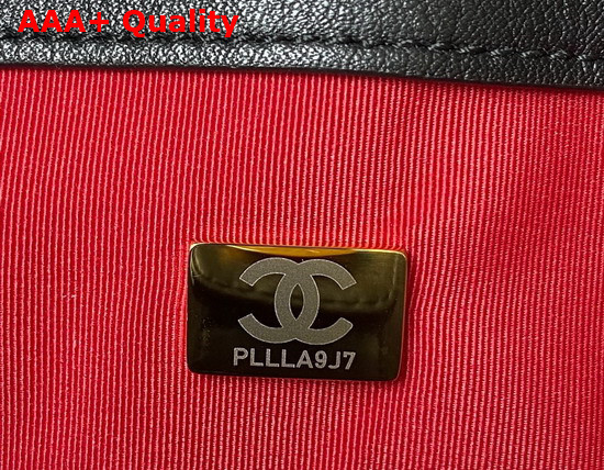 Chanel Small Shopping Bag Calfskin Gold Tone Metal Black Ref AS2752 Replica