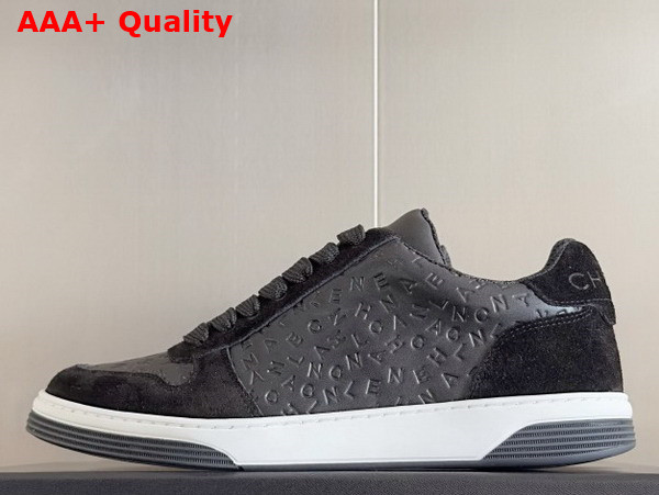 Chanel Sneaker in Black Signature Leather and Suede Leather Replica
