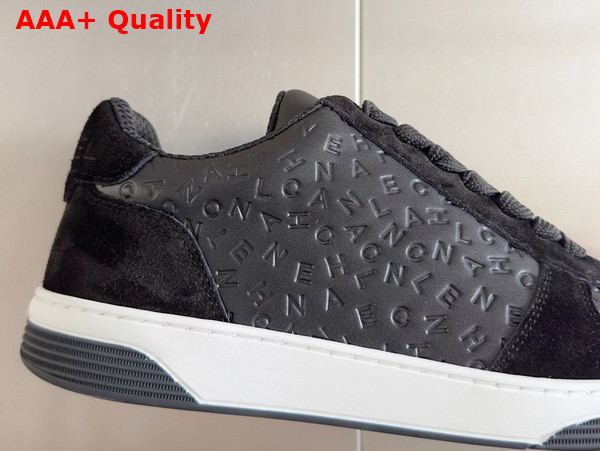 Chanel Sneaker in Black Signature Leather and Suede Leather Replica