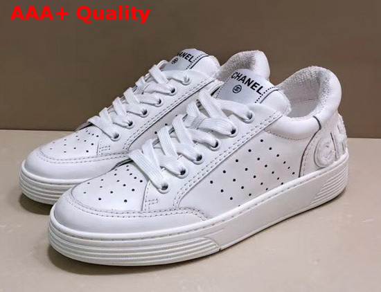 Chanel Sneakers Calfskin White G35934 Replica