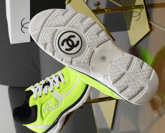 Chanel Sneakers Lycra Lemon Yellow G34765
